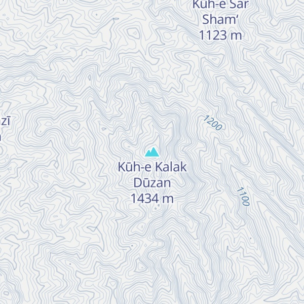 Map of Kūh-e Kalak Dūzan