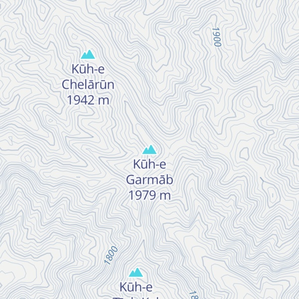 Map of Kūh-e Garmāb