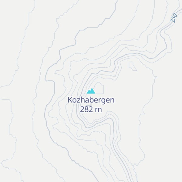 Map of Kozhabergen