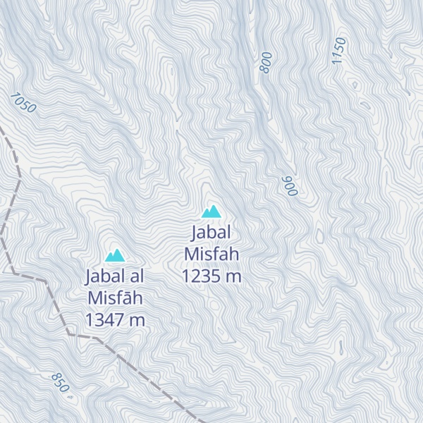 Map of Jabal Misfah