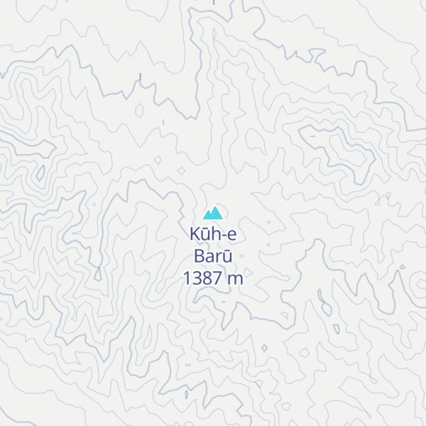 Map of Kūh-e Barū
