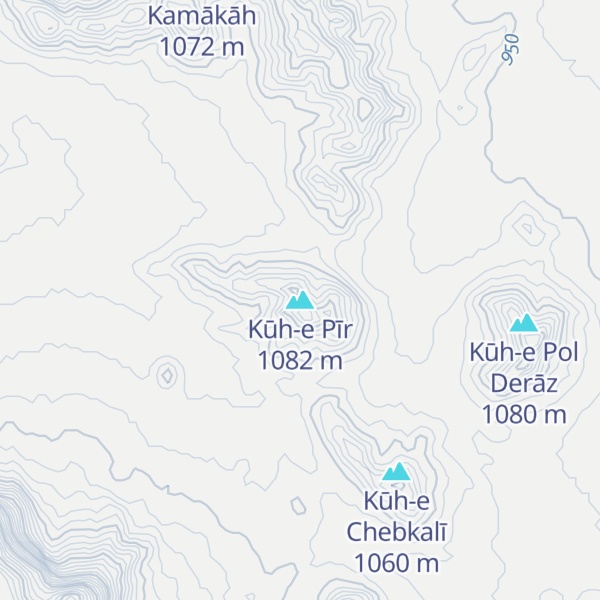 Map of Kūh-e Pīr