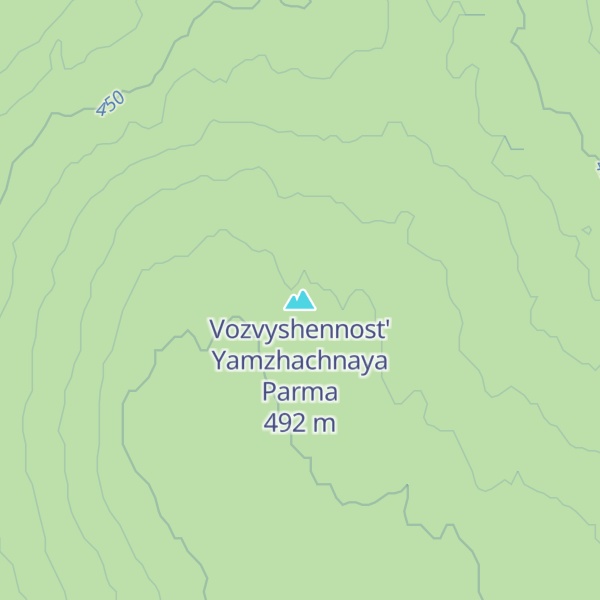 Map of Vozvyshennost' Yamzhachnaya Parma