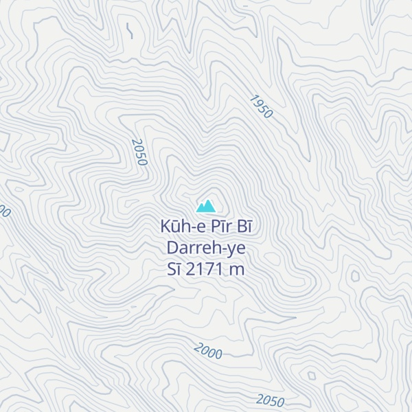 Map of Kūh-e Pīr Bī Darreh-ye Sī