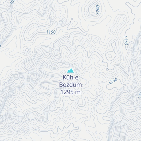 Map of Kūh-e Bozdūm