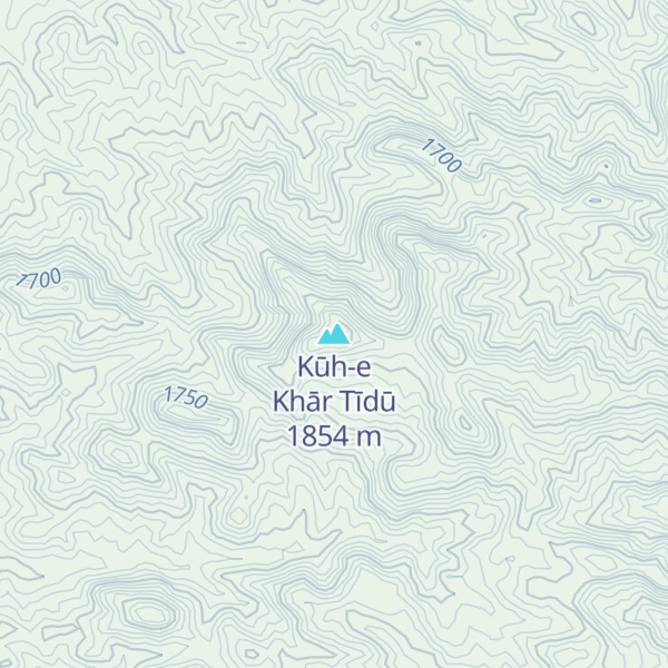 Map of Kūh-e Khār Tīdū