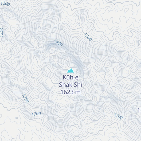 Map of Kūh-e Shak Shī