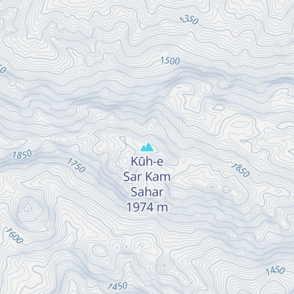 Map of Kūh-e Sar Kam Sahar