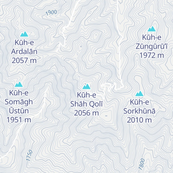 Map of Kūh-e Shāh Qolī