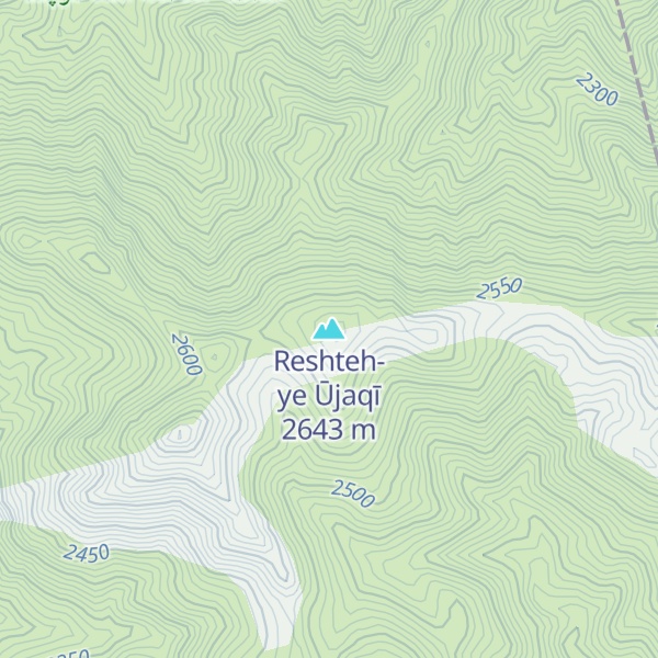 Map of Reshteh-ye Ūjaqī