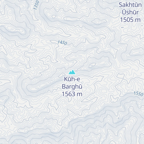 Map of Kūh-e Barghū