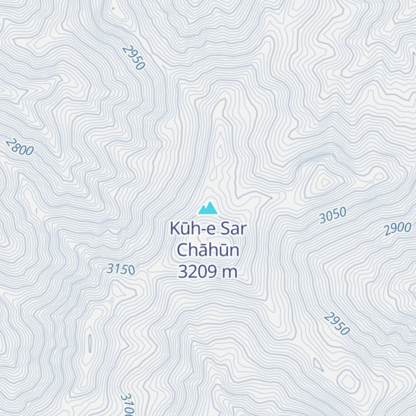 Map of Kūh-e Sar Chāhūn