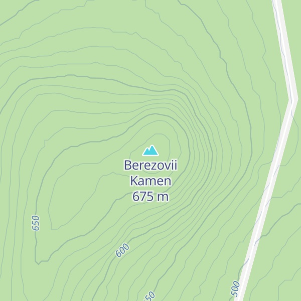 Map of Berezovii Kamen