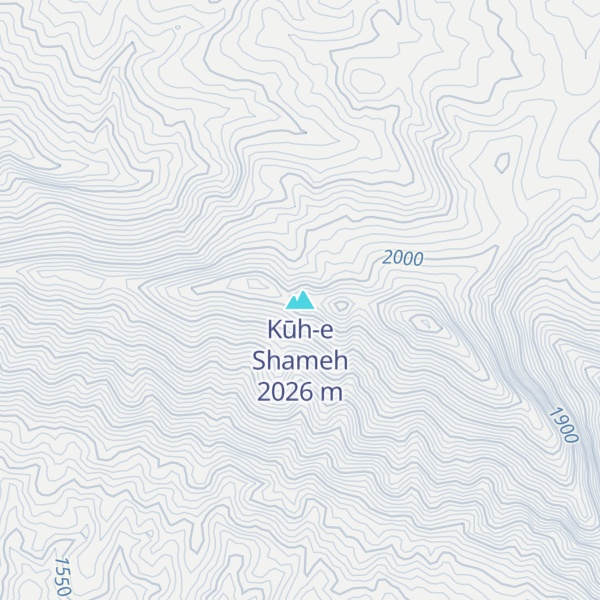 Map of Kūh-e Shameh