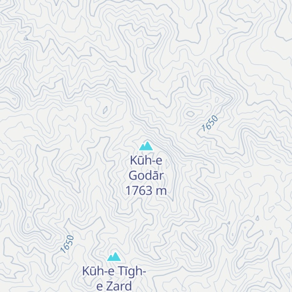 Map of Kūh-e Godār