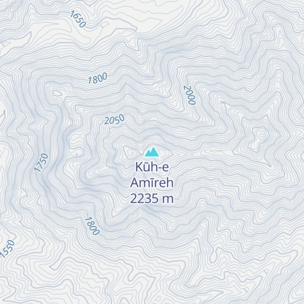 Map of Kūh-e Amīreh