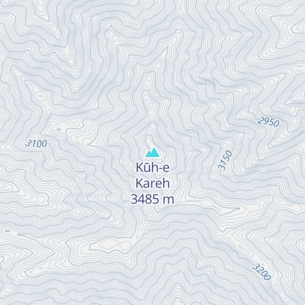 Map of Kūh-e Kareh