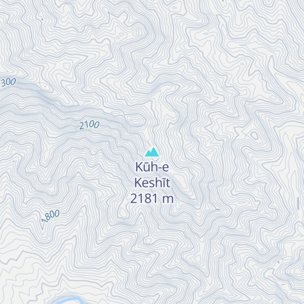 Map of Kūh-e Keshīt