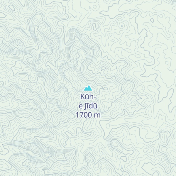 Map of Kūh-e Jīdū