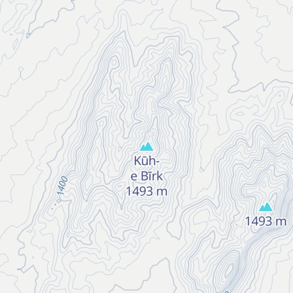 Map of Kūh-e Bīrk