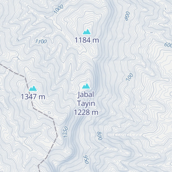 Map of Jabal Tayin