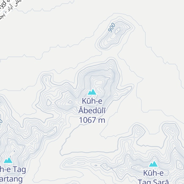 Map of Kūh-e Ābedūlī