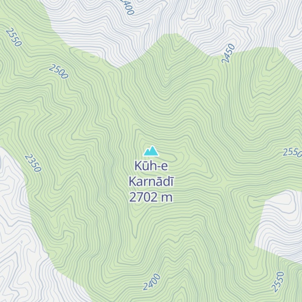 Map of Kūh-e Karnādī