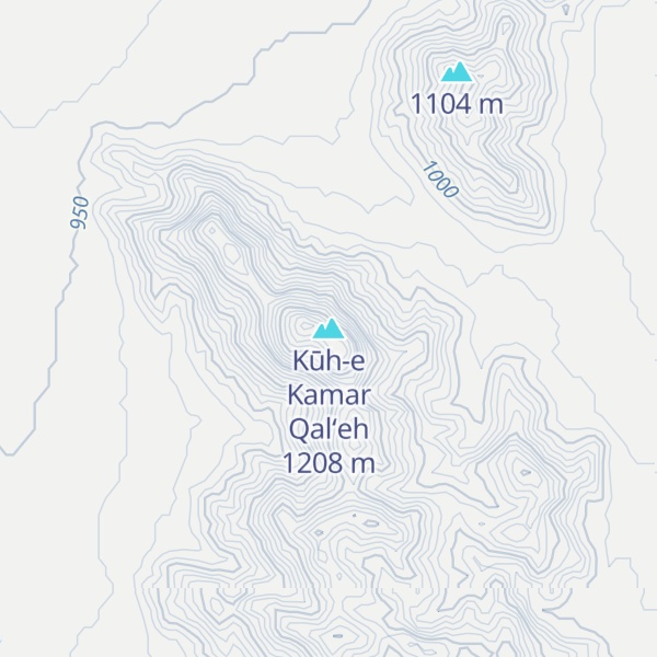 Map of Kūh-e Kamar Qal‘eh