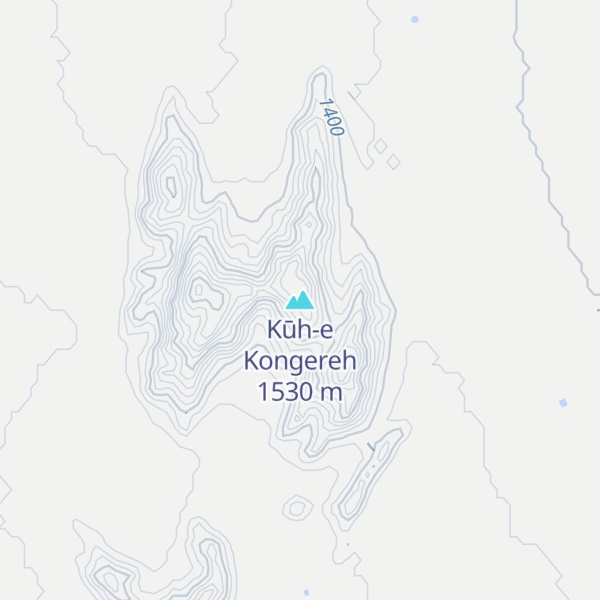 Map of Kūh-e Kongereh