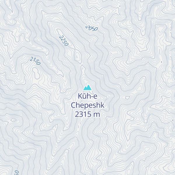 Map of Kūh-e Chepeshk