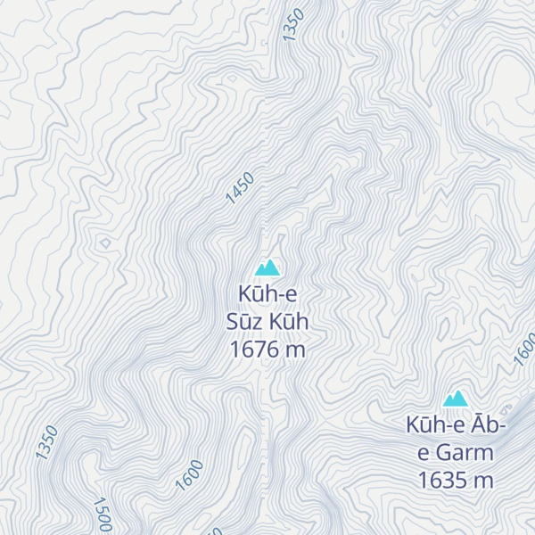Map of Kūh-e Sūz Kūh