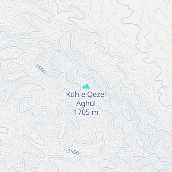 Map of Kūh-e Qezel Āghūl