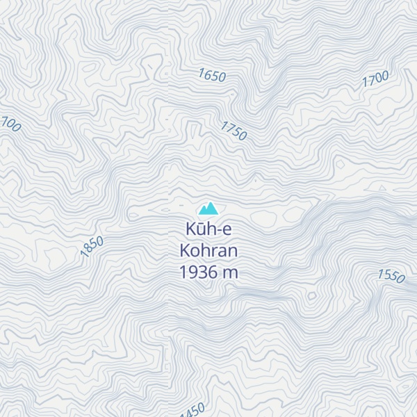 Map of Kūh-e Kohran