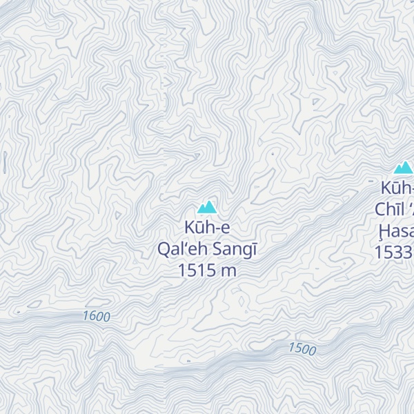 Map of Kūh-e Qal‘eh Sangī