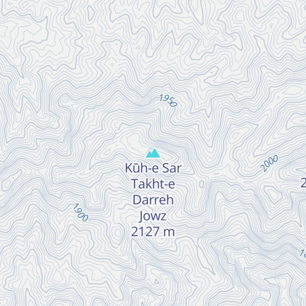 Map of Kūh-e Sar Takht-e Darreh Jowz