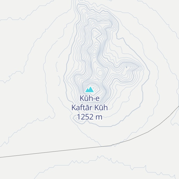 Map of Kūh-e Kaftār Kūh