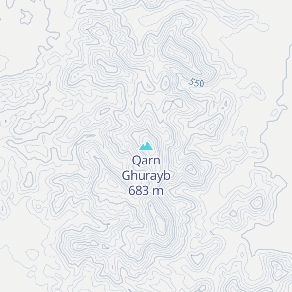 Map of Qarn Ghurayb