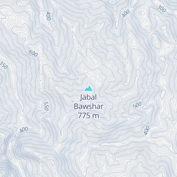Map of Jabal Bawshar