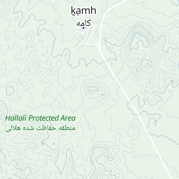 Map of Kūh-e Peyvār