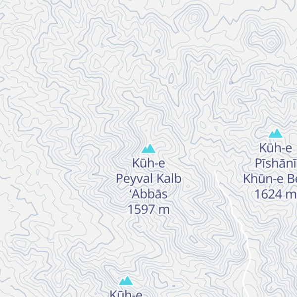 Map of Kūh-e Peyval Kalb ‘Abbās