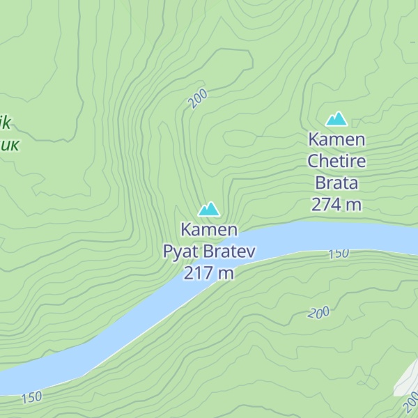 Map of Kamen Pyat Bratev