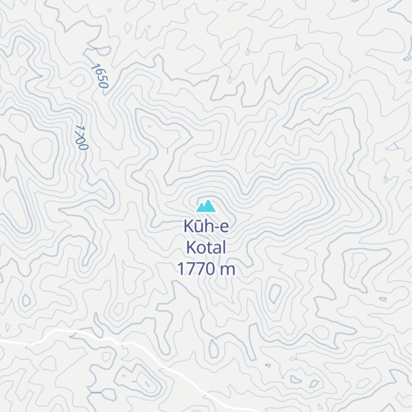 Map of Kūh-e Kotal
