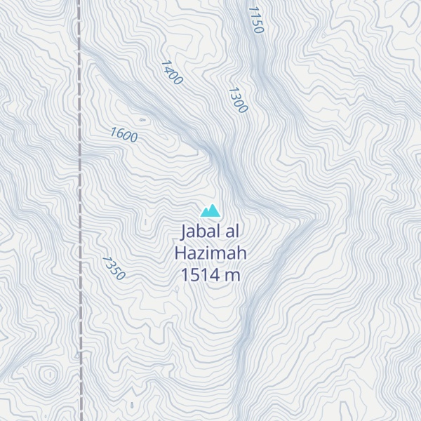 Map of Jabal al Hazimah