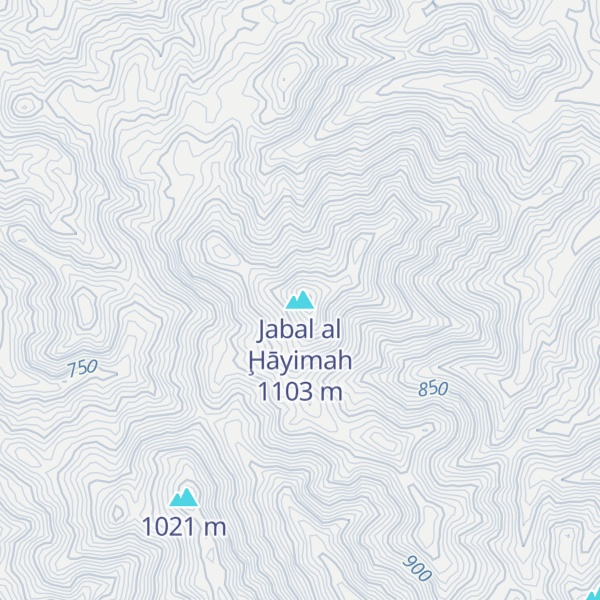 Map of Jabal al Ḩāyimah