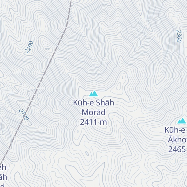 Map of Kūh-e Shāh Morād