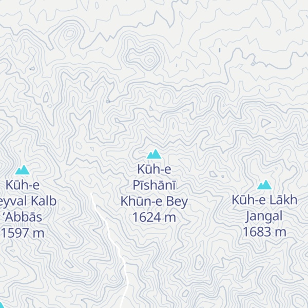 Map of Kūh-e Pīshānī Khūn-e Bey
