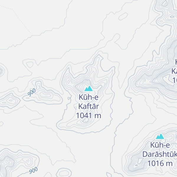 Map of Kūh-e Kaftār
