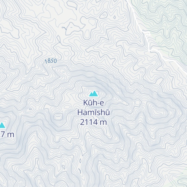 Map of Kūh-e Hamīshū