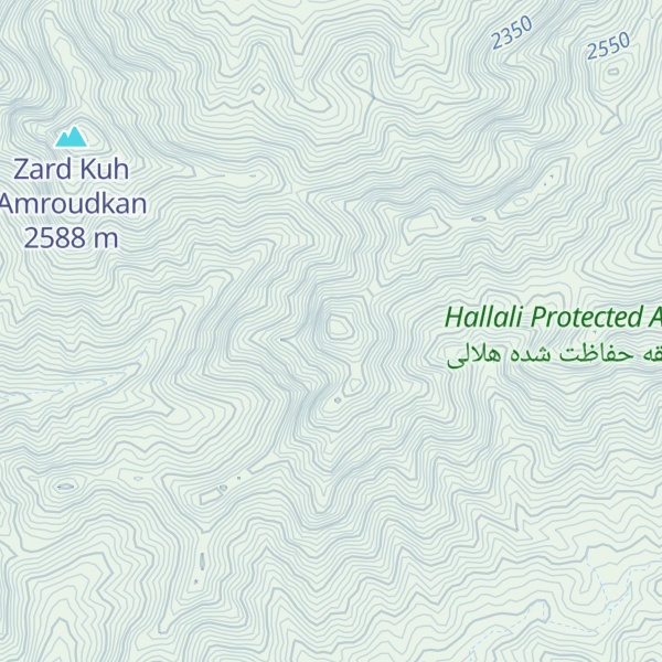 Map of Kūh-e Zard