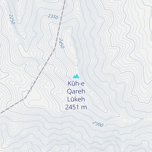 Map of Kūh-e Qareh Lūkeh